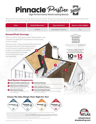 ATLAS Pinnacle Pristine Shingles